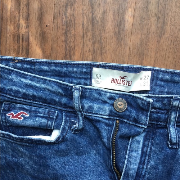 Hollister distressed blue jeans - Picture 3 of 3